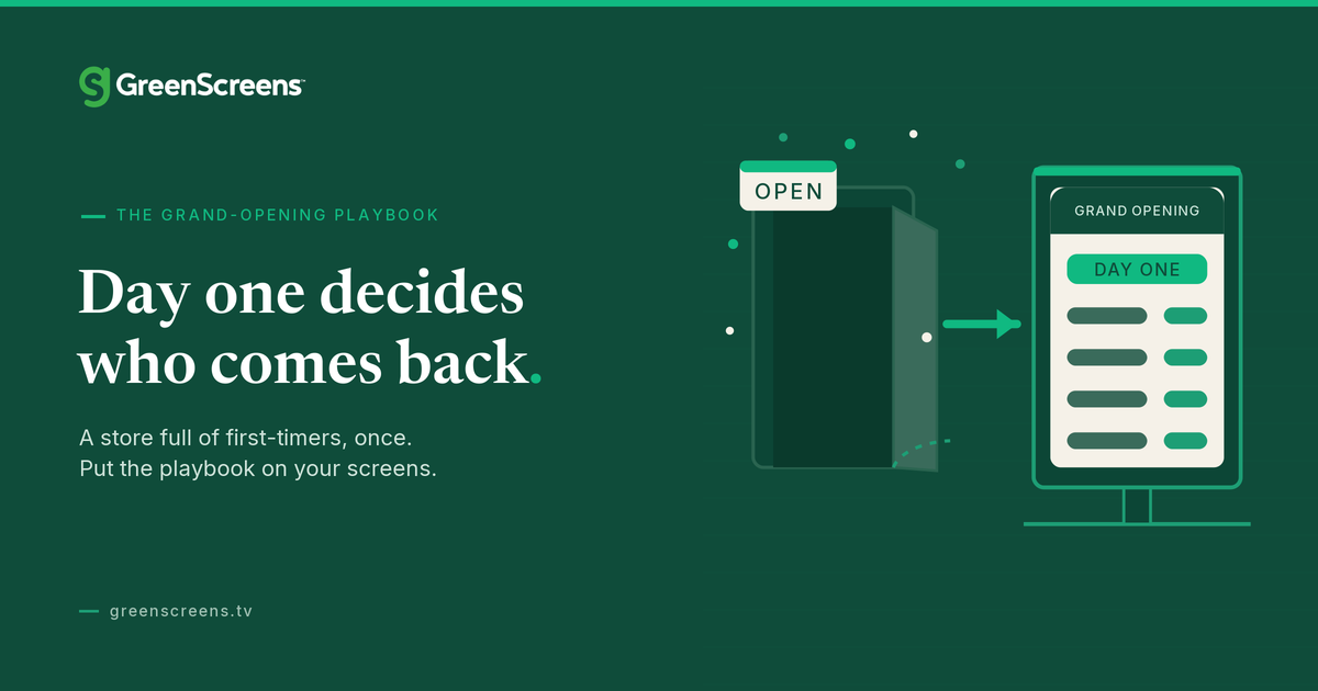 The Dispensary Grand-Opening Playbook: What Should Your Screens Show on Day One?